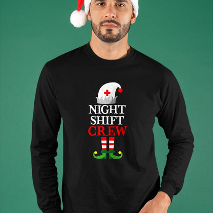 Funny Nurse Shirt, Nurse Unisex T-Shirt/Hoodie/Sweatshirt HLT00 - Elf Nursing Shirt Women, Christmas Nurse Night Shift Crew T-Shirt