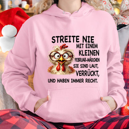 FEBNUAR-STREITE NIE MIT EINEM KLEINEN  JANUAR-MÄDCHEN  SIE SIND LAUT, VERRÜCKT,  UND HABEN IMMER RECHT.- GIFT FOR WOMEN - NIKI02 (SKU2605-342-02)