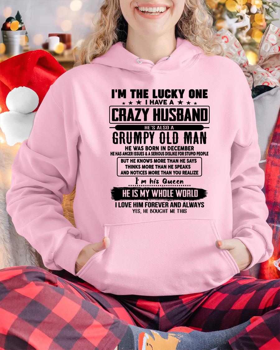 December - I am Lucky One I Have A Crazy Husband - Gift for Wife From Husband - KATE12 (SKUT-LUCKYONE-12)