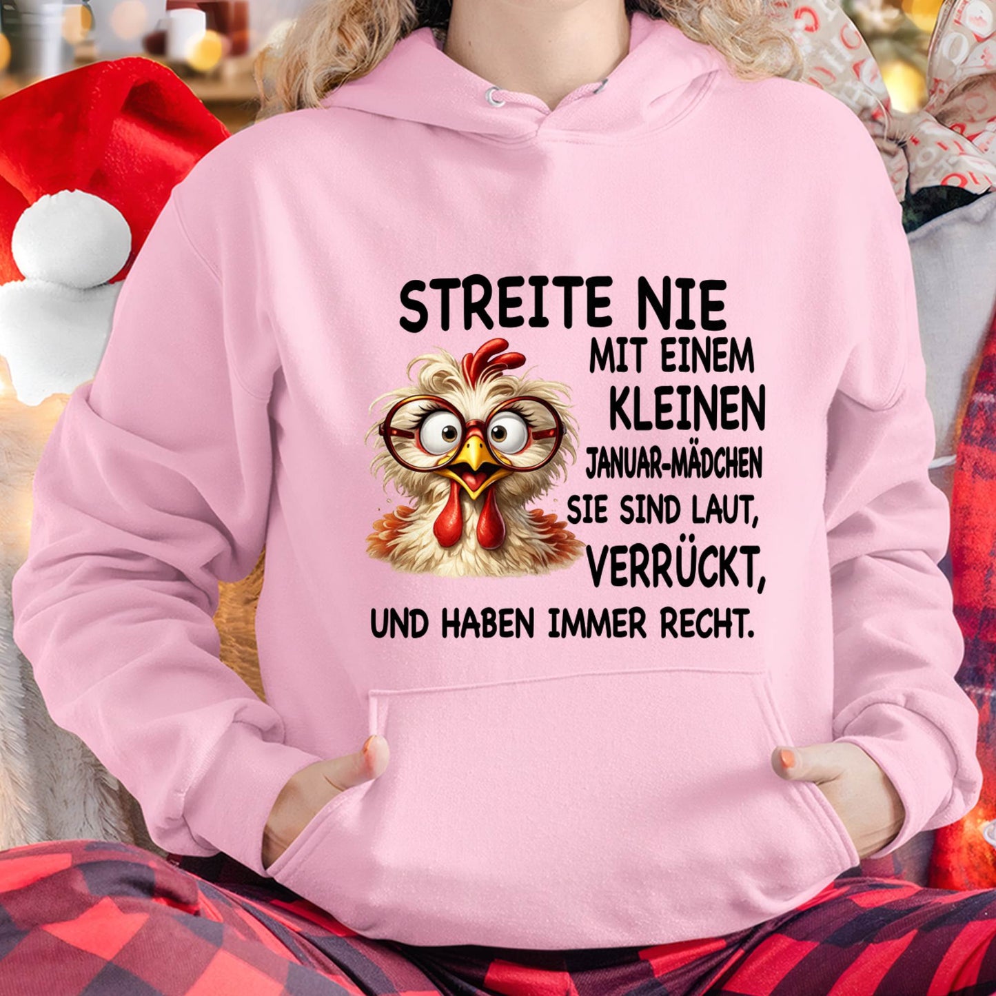 JANUAR-STREITE NIE MIT EINEM KLEINEN  JANUAR-MÄDCHEN  SIE SIND LAUT, VERRÜCKT,  UND HABEN IMMER RECHT.- GIFT FOR WOMEN - NIKI01 (SKU2605-342-01)