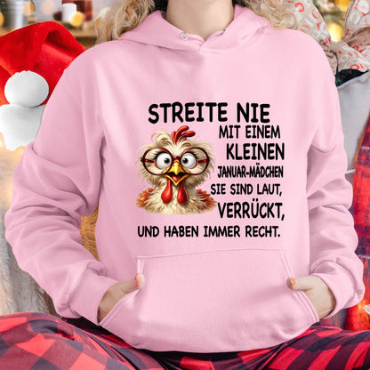 JANUAR-STREITE NIE MIT EINEM KLEINEN  JANUAR-MÄDCHEN  SIE SIND LAUT, VERRÜCKT,  UND HABEN IMMER RECHT.- GIFT FOR WOMEN - NIKI01 (SKU2605-342-01)