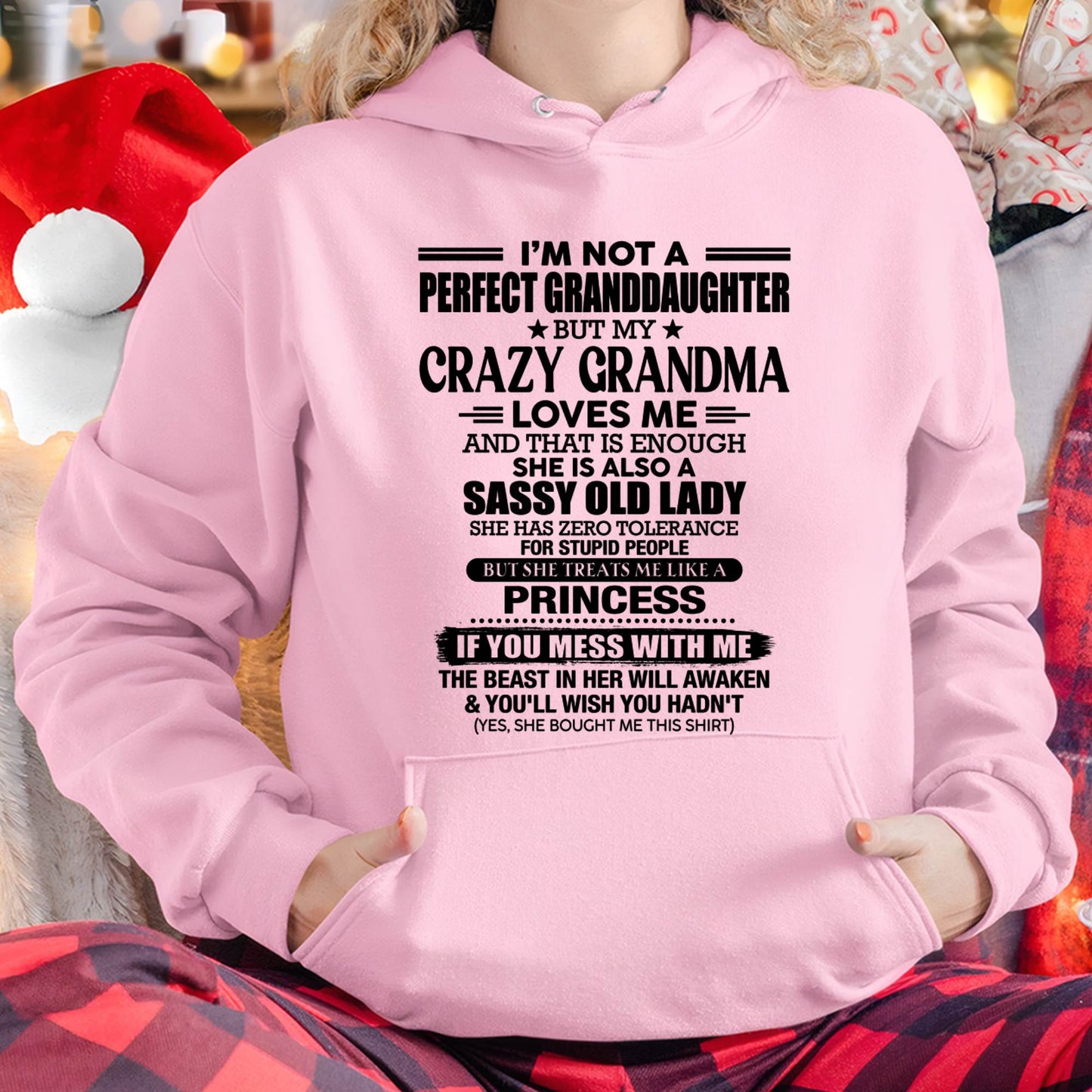 I AM NOT A PERFECT GRANDDAUGHTER  - GIFT FROM GRANDMA -NIKI00 - (SKU2607-189-00)