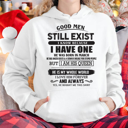 March - Good Men Still Exist - Perfect Gift For Girlfriend, Wife From Husband - NIKI03 (SKU07-166-03)