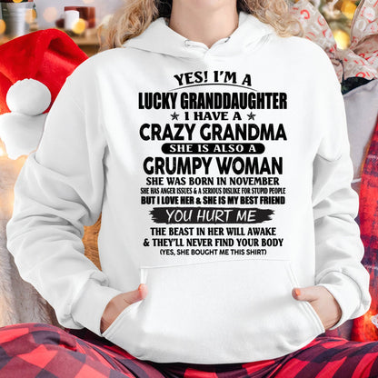 NOVEMBER - LUCKY GRANDDAUGHTER OF CRAZY GRANDMA - PERFECT GIFT FROM GRANDMA - KATE11 (SKU12-146-11)