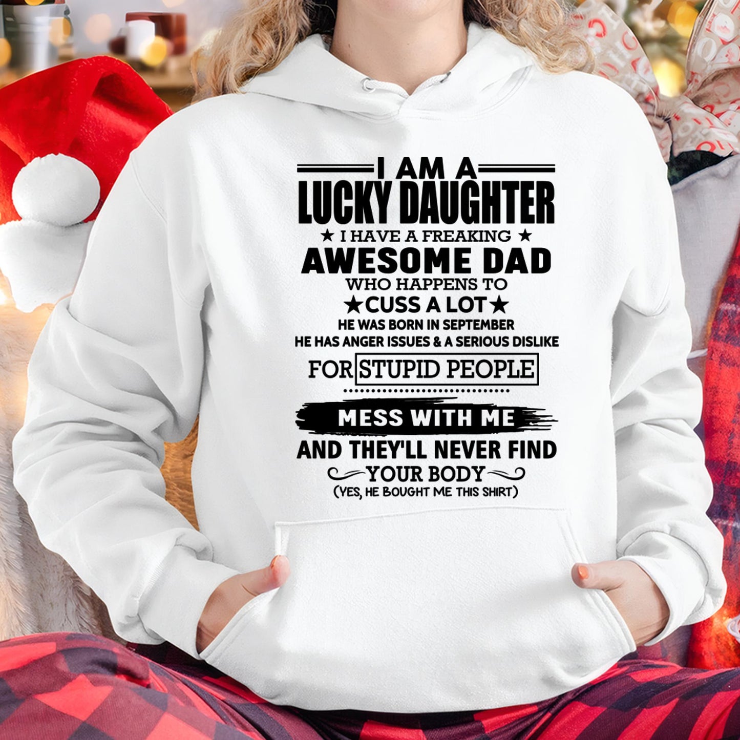 September - I'm Lucky Daughter - Gift for Daughter from Dad - KATE09 (SKU-T1406DD-09)