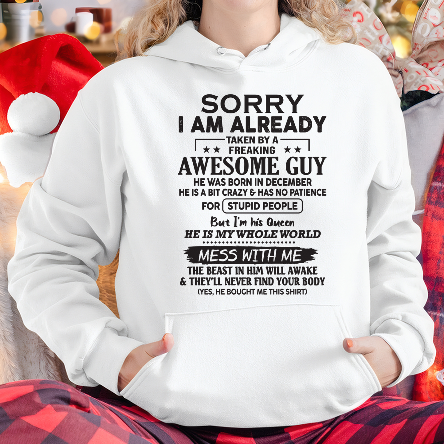 DECEMBER – Sorry I Am Already Taken By A Freaking Awesome Guy – FROM HUSBAND TO WIFE – KATE12 (SKU26T-01108-12)