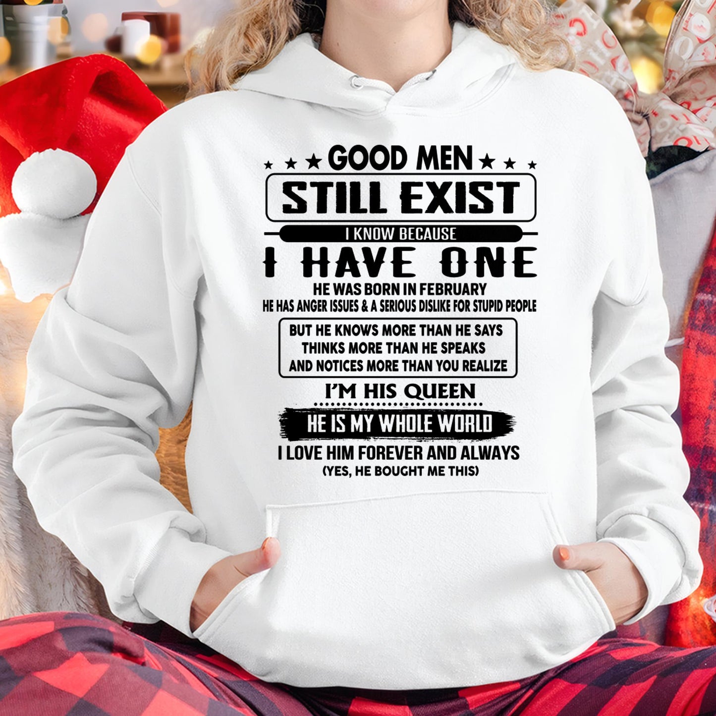 February - Good men Still Exist - gift for your girlfriend, wife from Husband - KATE02 (SKU-GM-02)