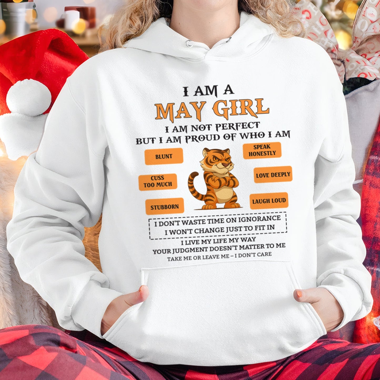 "I AM A MAY GIRL" - Birthday Gift For May Girls - FMA KATE05 (SKU26T-01-62-05)