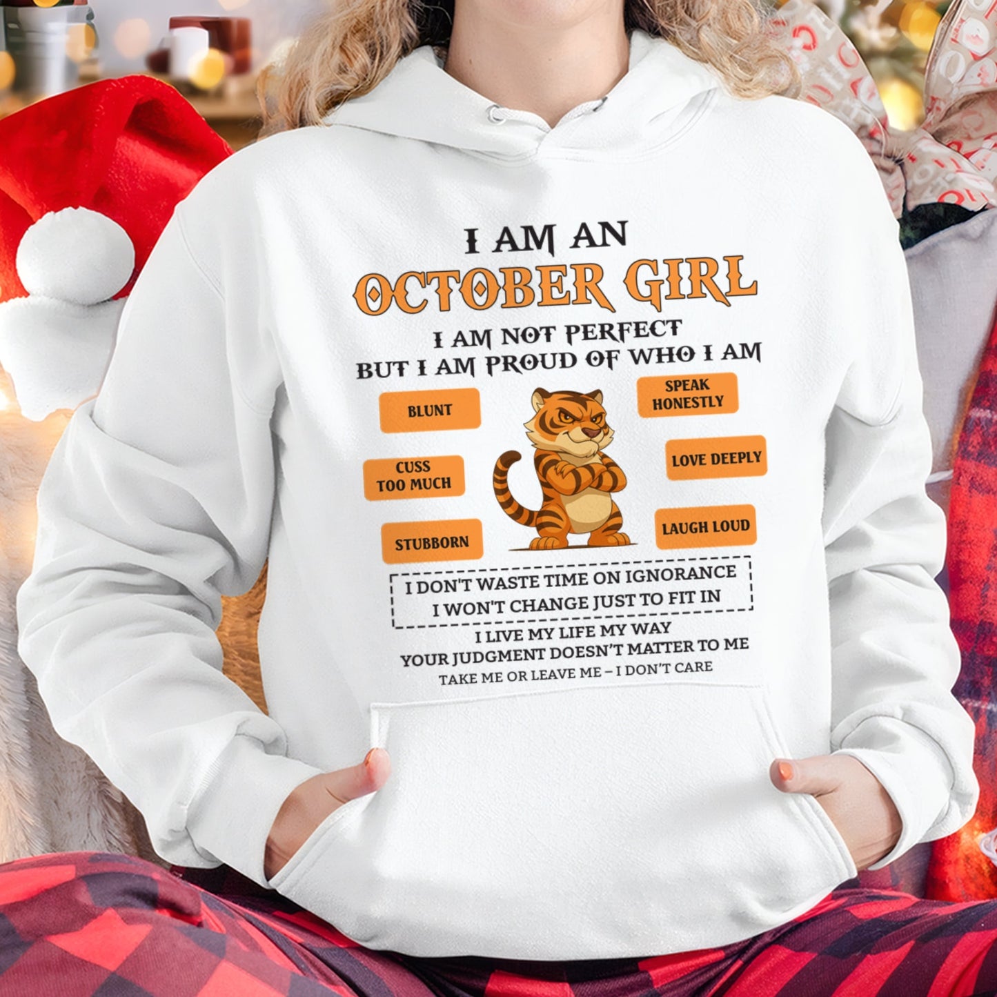 "I AM A OCTOBER GIRL" - Birthday Gift For October Girls - FMA KATE10 (SKU26T-01-62-10)