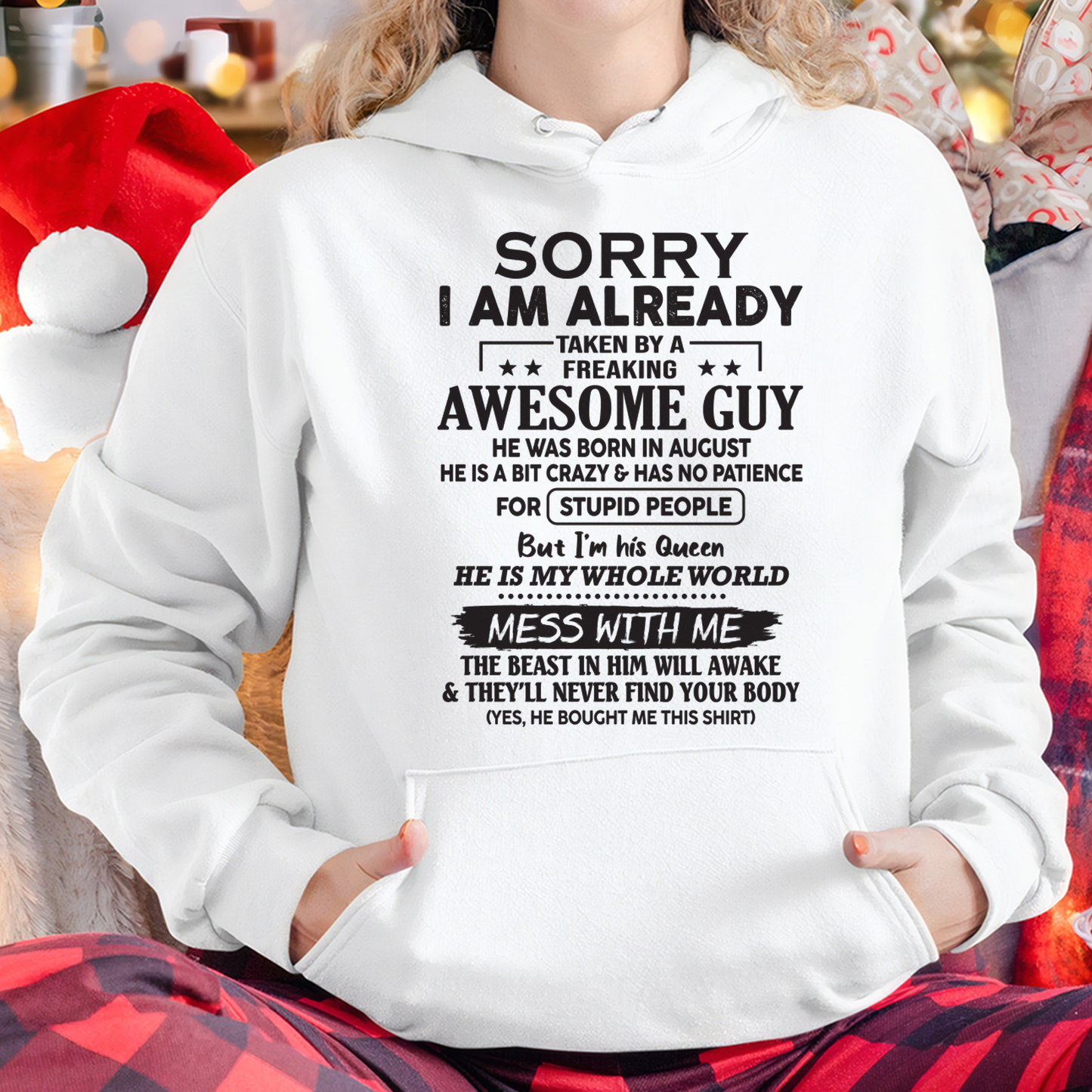 AUGUST – Sorry I Am Already Taken By A Freaking Awesome Guy – FROM HUSBAND TO WIFE – KATE08 (SKU26T-01108-08)