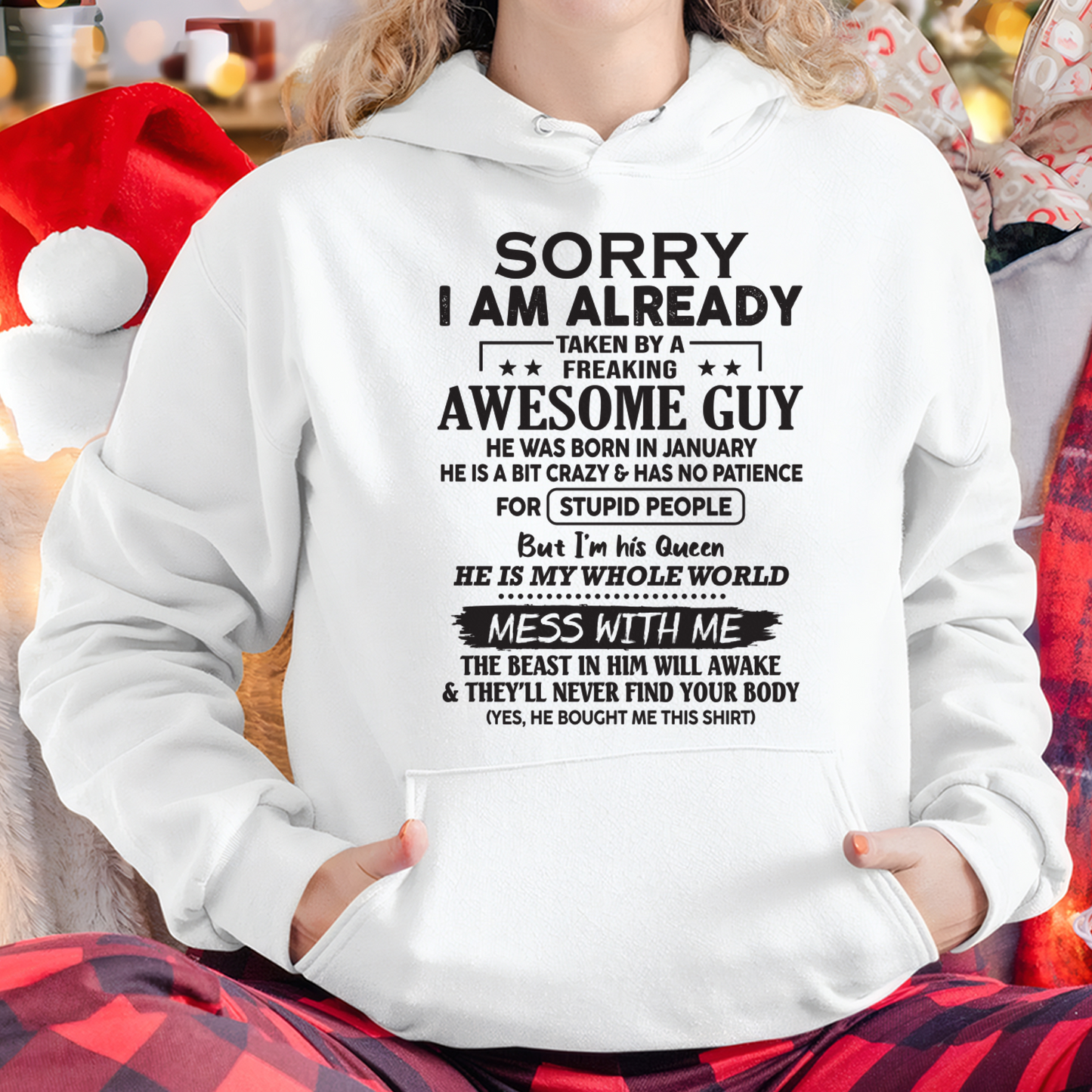 JANUARY – Sorry I Am Already Taken By A Freaking Awesome Guy – FROM HUSBAND TO WIFE – KATE01 (SKU26T-01108-01)