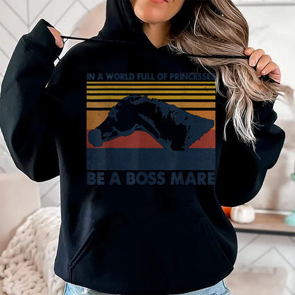 Best Horse Lover Shirt , Funny Horse UnisexT-Shirt/Hoodie/Sweatshirt HLT00 - Boss Mare Equestrian Themed Gifts for Horse Lovers T-Shirt