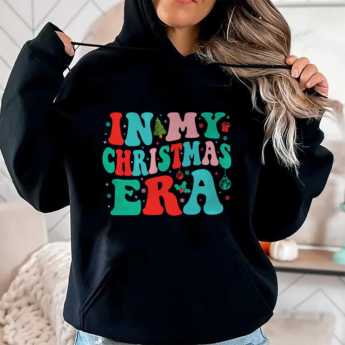 In My Christmas Era Cute Groovy Christmas Holiday Xmas T-Shirt - Christmas Unisex T-Shirt/Hoodie/Sweatshirt - HNDS00