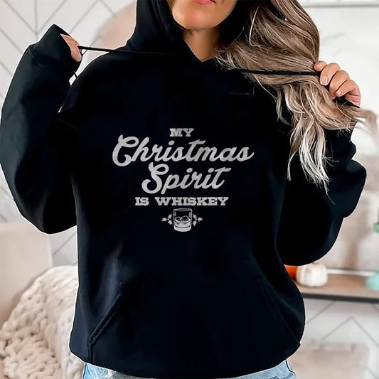 Funny Christmas Drinking Shirt Whiskey Liquor Drinker Saying T-Shirt - Christmas Unisex T-Shirt/Hoodie/Sweatshirt - HNDS00