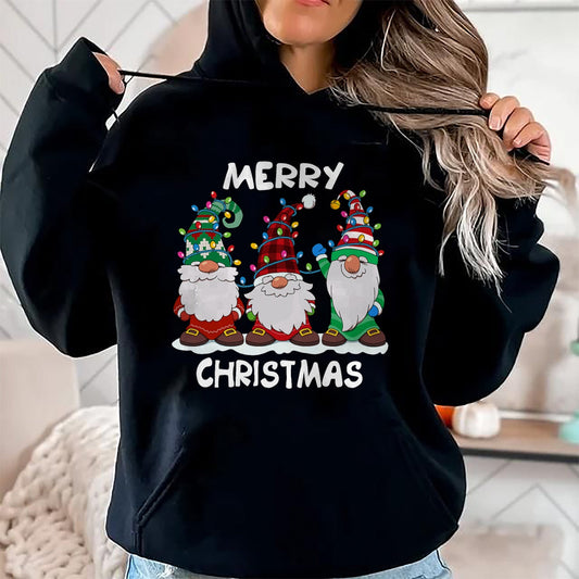 Merry Christmas Gnomes Xmas Family Men Women T-Shirt - Christmas Unisex T-Shirt/Hoodie/Sweatshirt - HNDS00