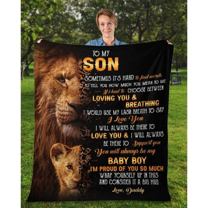 Special Gift for Your Son- From Dad Blanket (SKU-CHAU-B29)