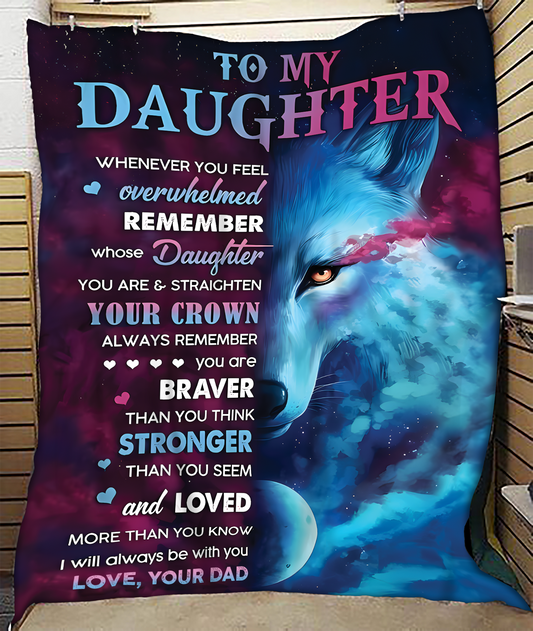 Special Gift For Your Daughter Blanket - From Dad (SKUB11-58) FULL