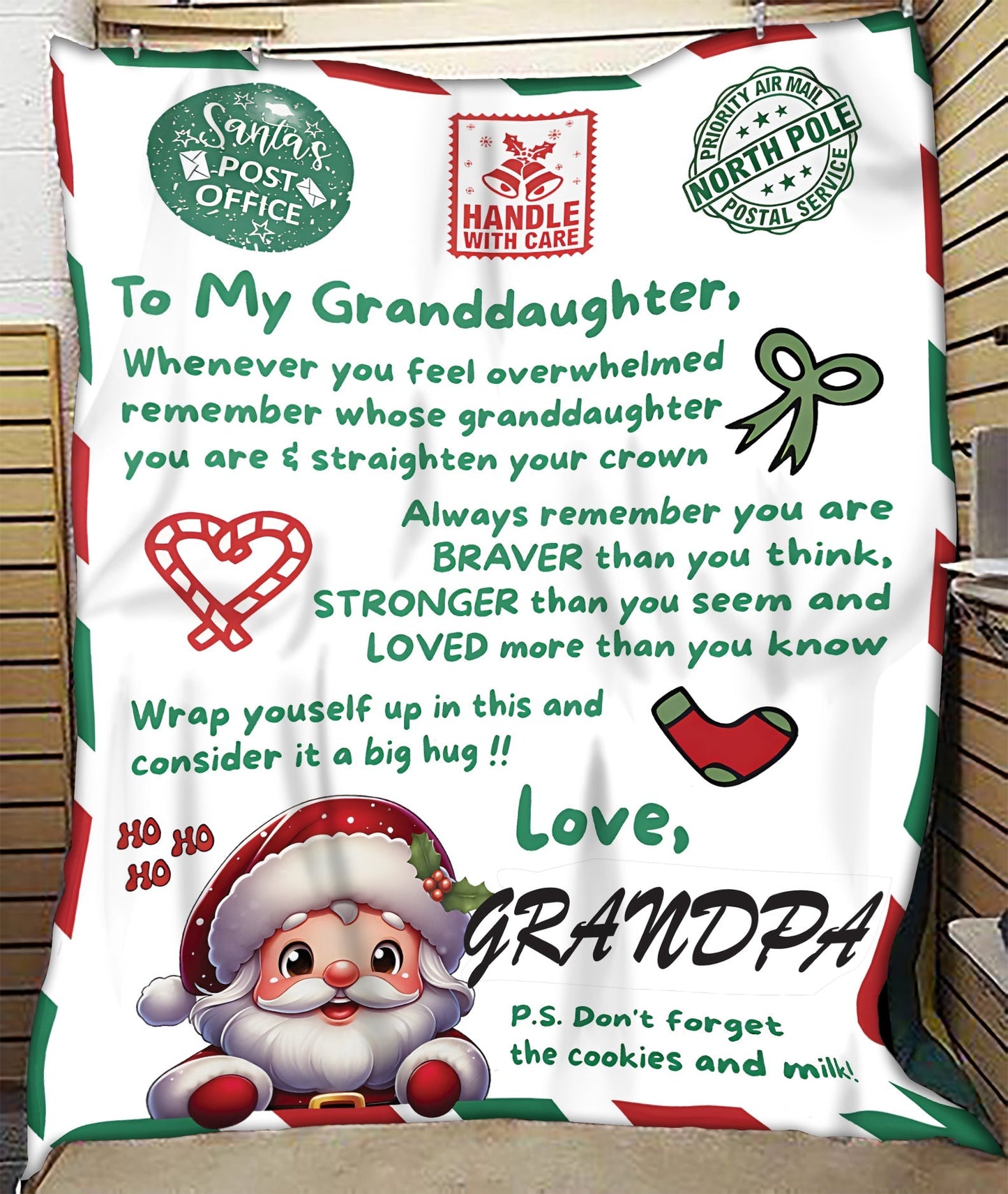 BLANKET FOR GRANDDAUGHTER – COMFORT & WARMTH GIFT  Sherpa Fleece Blanket NTTD00 (SKUB10-181)