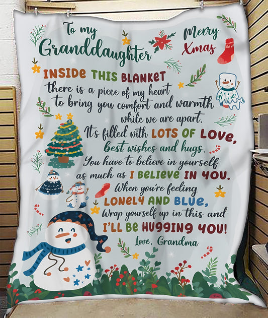 Special Gift For Your Granddaughter Blanket - From Grandma (SKUB11-03) FULL