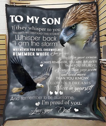 Special Gift for Your Son - From Dad Blanket (SKUB11-158)