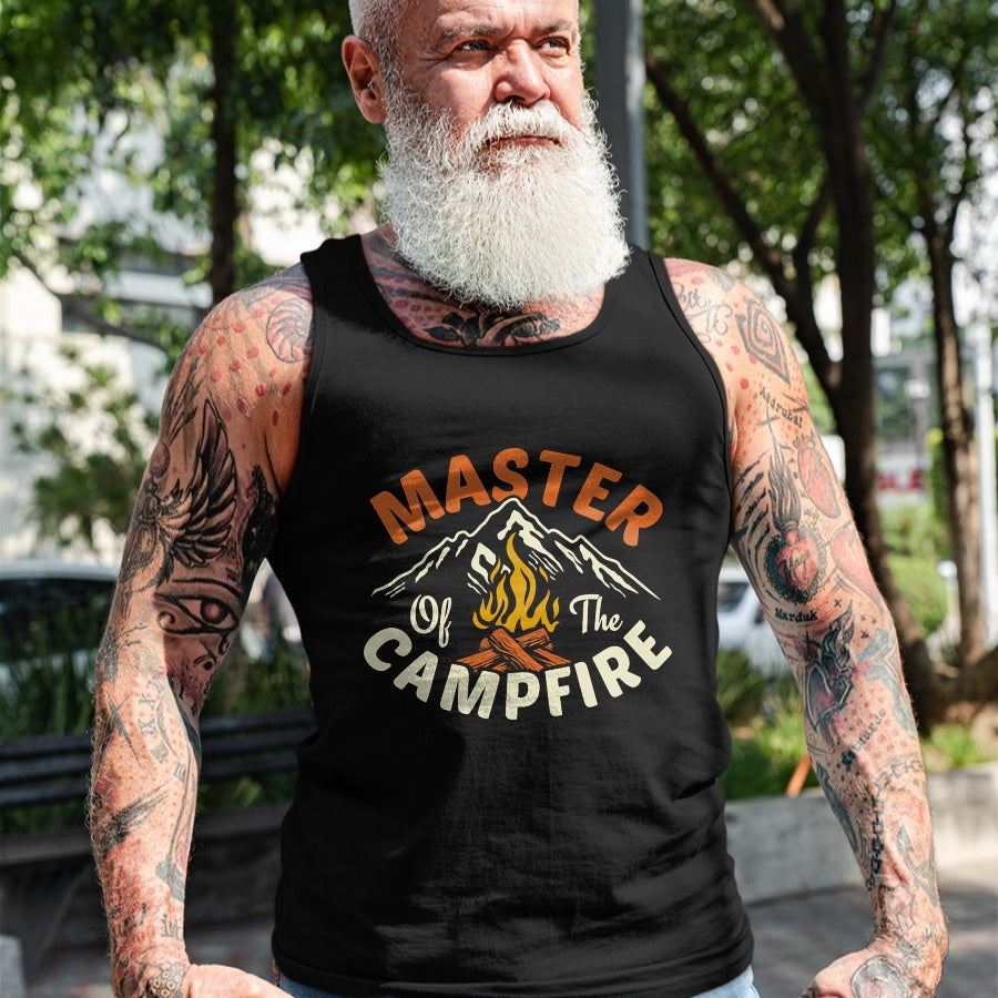 Funny Camping Shirt, Gift For Camping Lover Unisex T-Shirt/Hoodie/Sweatshirt HLT00 - Funny Outdoor Camping Gifts Men Women Master of Campfire T-Shirt