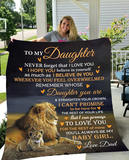 Special Gift For Your Daughter Blanket - From Dad