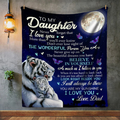 Special Gift For Your Daughter Blanket - From Dad (SKUB06-77)