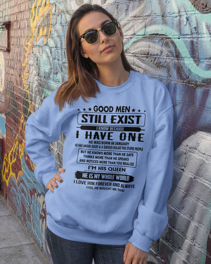 January - Good men Still Exist - gift for your girlfriend, wife from Husband - KATE01 (SKU-GM-01)