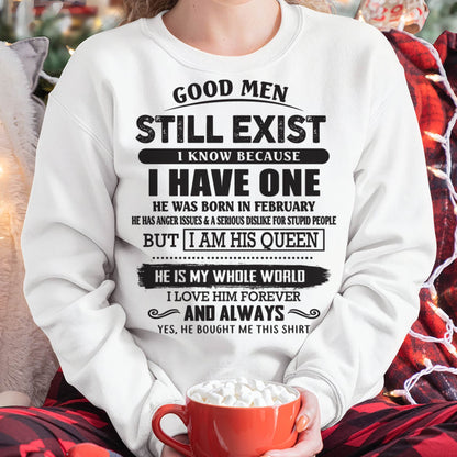 February - Good Men Still Exist - Perfect Gift For Girlfriend, Wife From Husband - NIKI02(SKU07-166-02)