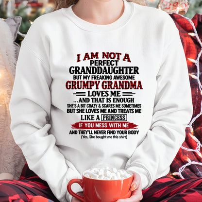 I AM NOT A PERFECT GRANDDAUGHTER  - GIFT FROM GRANDMA -NIKI00 - (SKU2610-50-00)