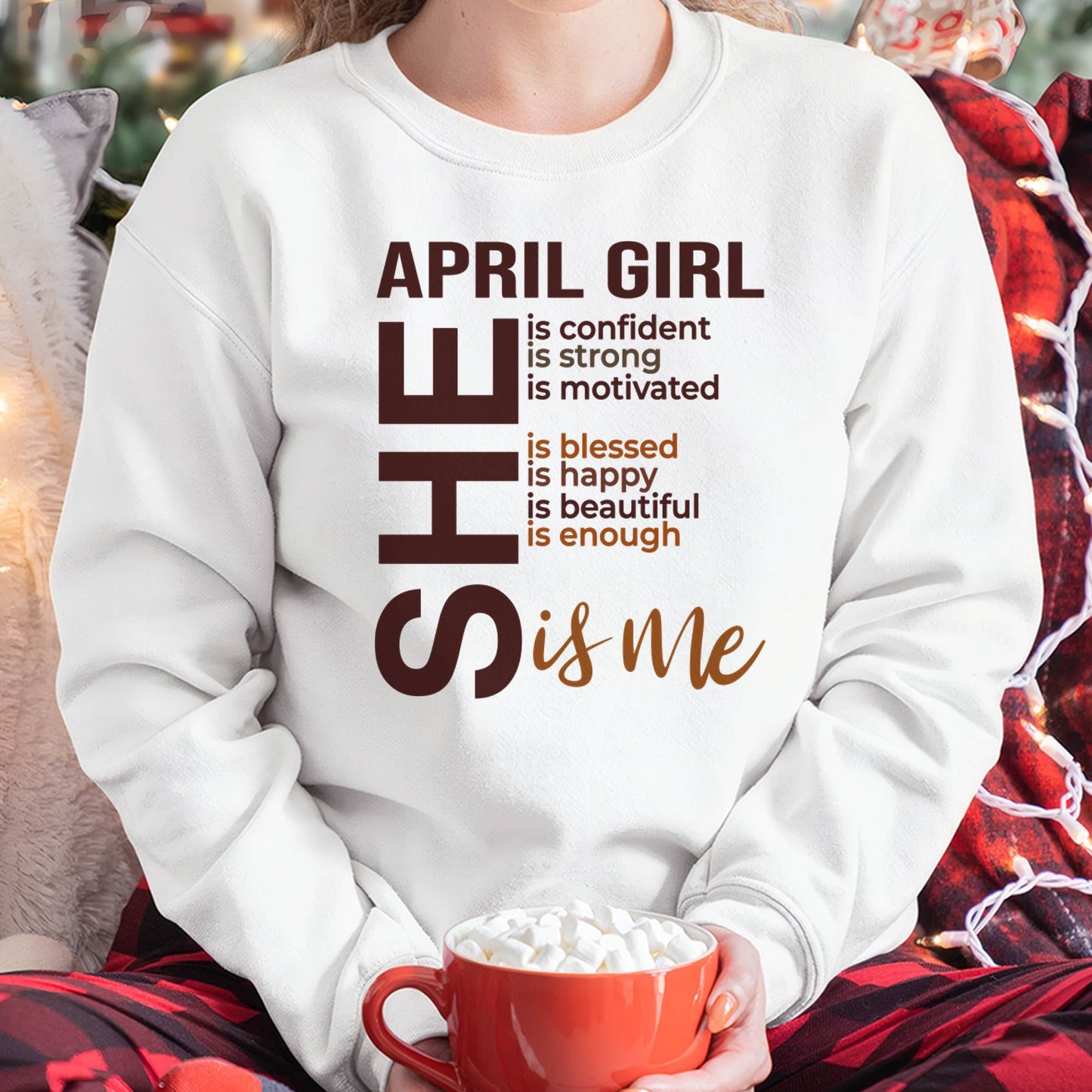 T-SHIRT - APRIL GIRL - FOR WOMEN - SHE IS ME -NIKI04 (SKU2605-04-04)