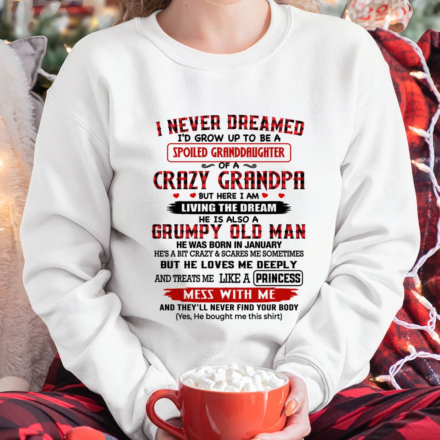 JANUARY - SPOILED GRANDDAUGHTER OF A CRAZY GRANDPA  - GIFT FROM GRANDPA -NIKI01 - (SKU2608-208-01)