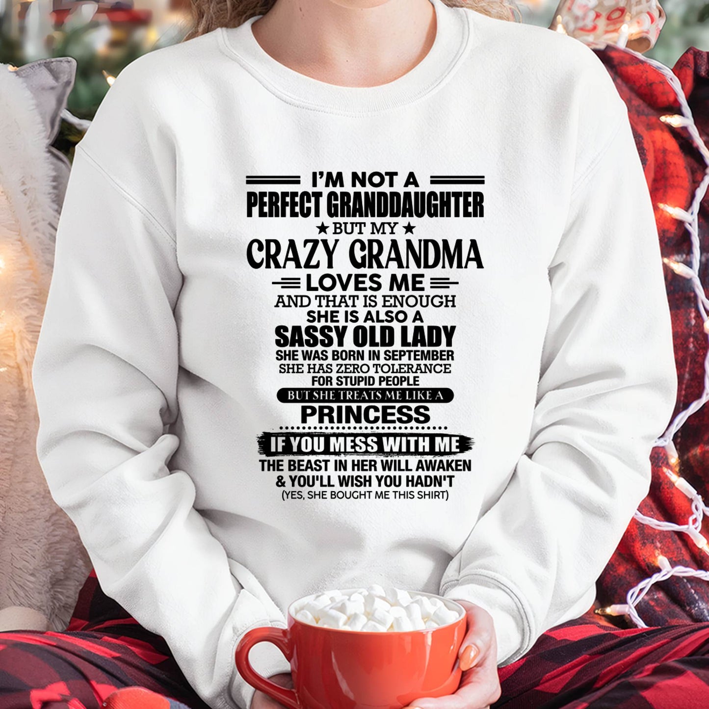 SEPTEMBER - I AM NOT A PERFECT GRANDDAUGHTER  - GIFT FROM GRANDMA -NIKI09 - (SKU2607-189-09)