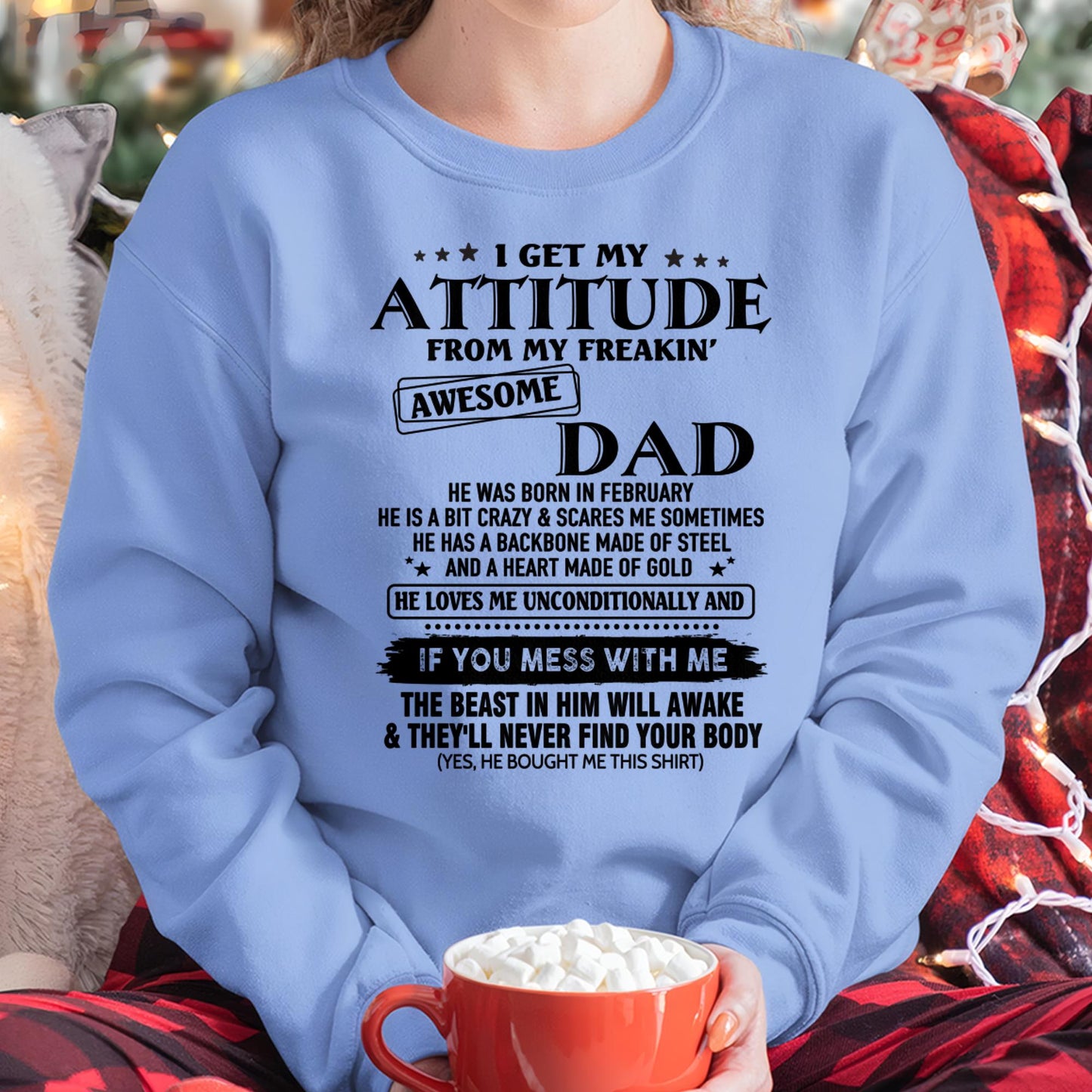 February - Gift For Son and Daughter From Dad - KATE02 - (SKU-TDADC-02)