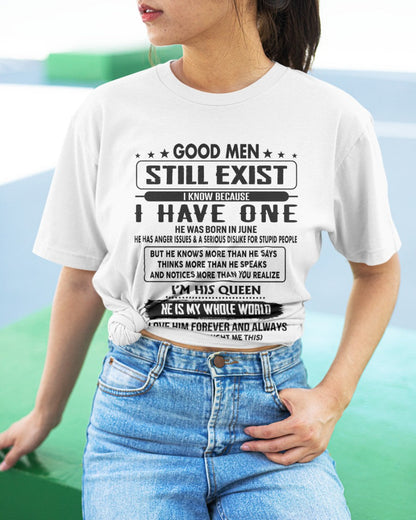 June - Good men Still Exist - gift for your girlfriend, wife from Husband - KATE06 (SKU-GM-06)