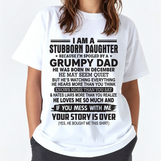 DECEMBER - I'M A STUBBORN DAUGHTER - FROM DAD TO DAUGHTER - KATE12 (SKU26T-01-52-12)