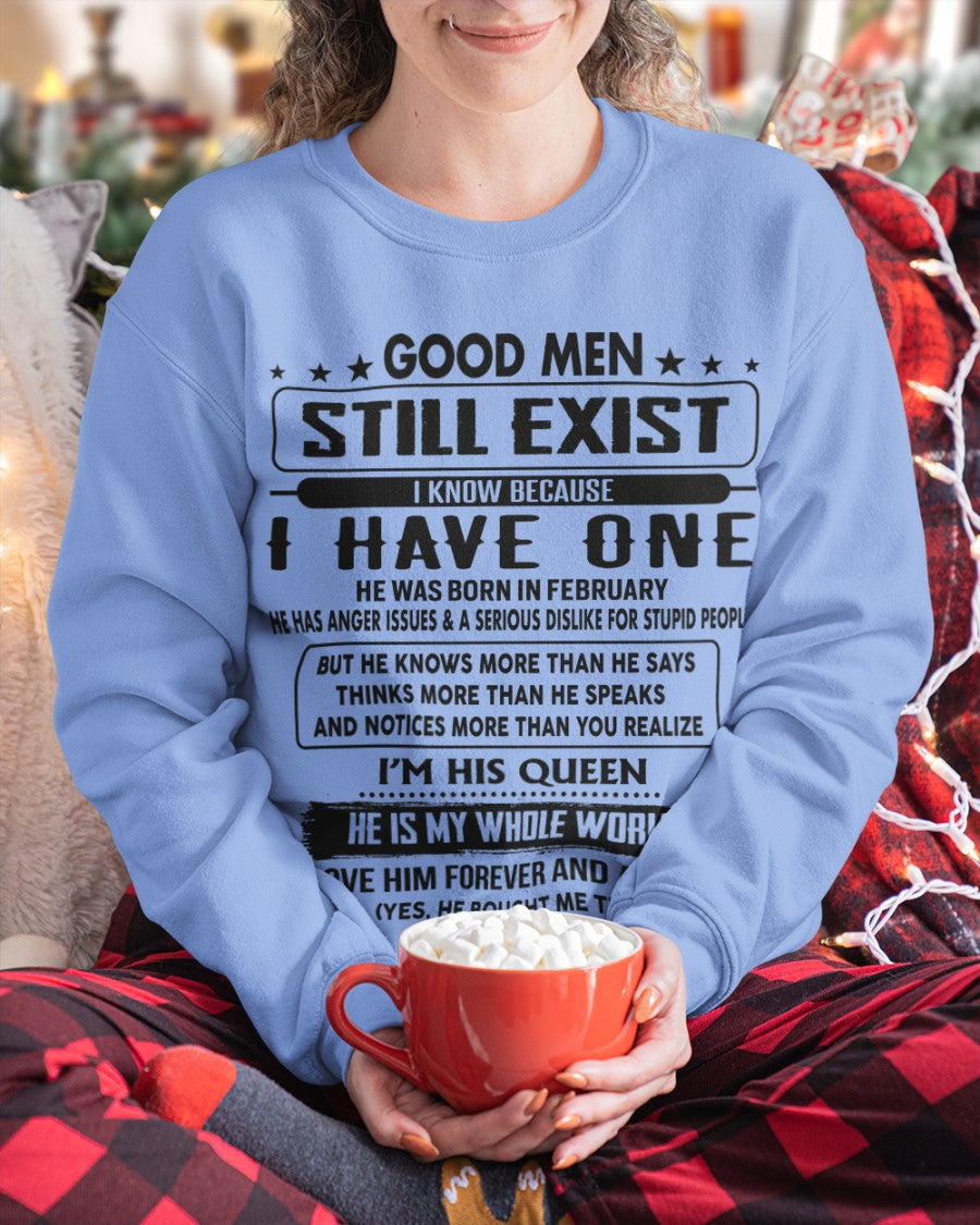 February - Good men Still Exist - gift for your girlfriend, wife from Husband - KATE02 (SKU-GM-02)