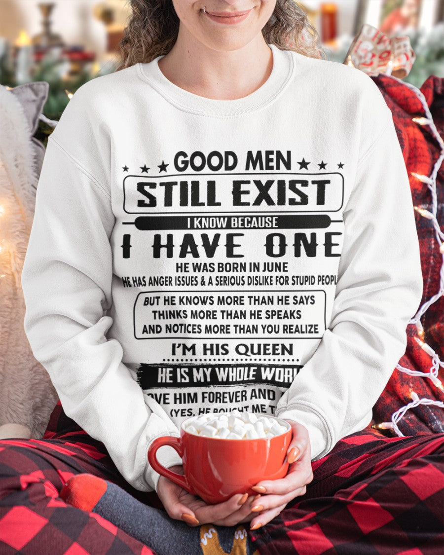 June - Good men Still Exist - gift for your girlfriend, wife from Husband - KATE06 (SKU-GM-06)