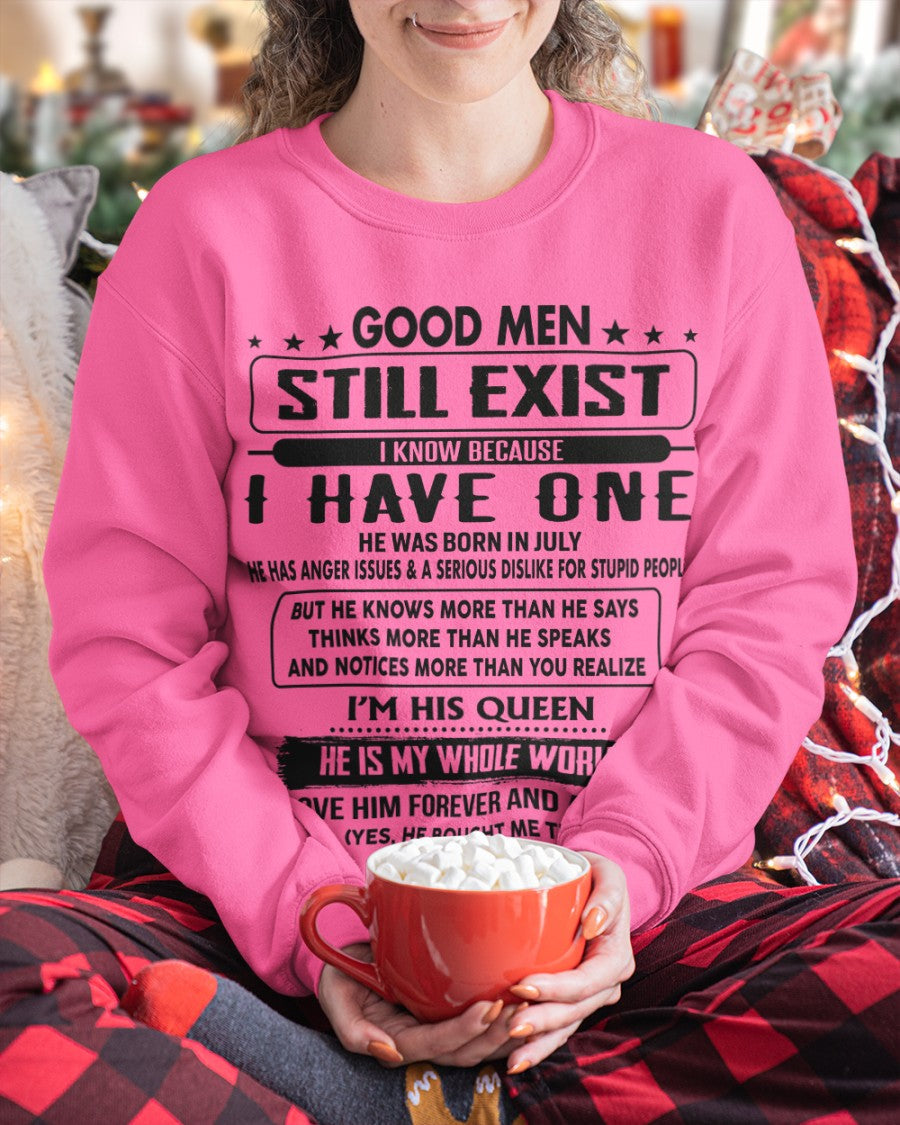 July - Good men Still Exist - gift for your girlfriend, wife from Husband - KATE07 (SKU-GM-07)