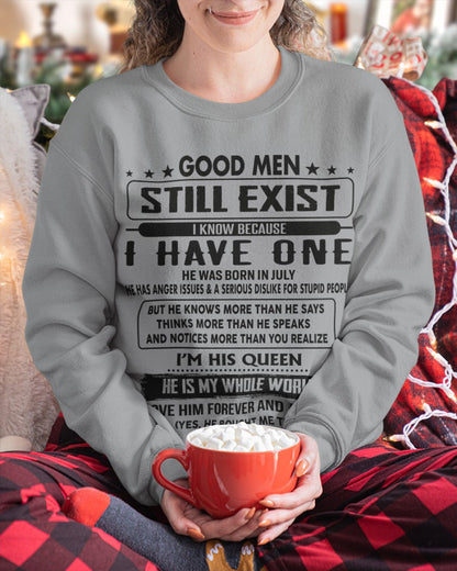July - Good men Still Exist - gift for your girlfriend, wife from Husband - KATE07 (SKU-GM-07)