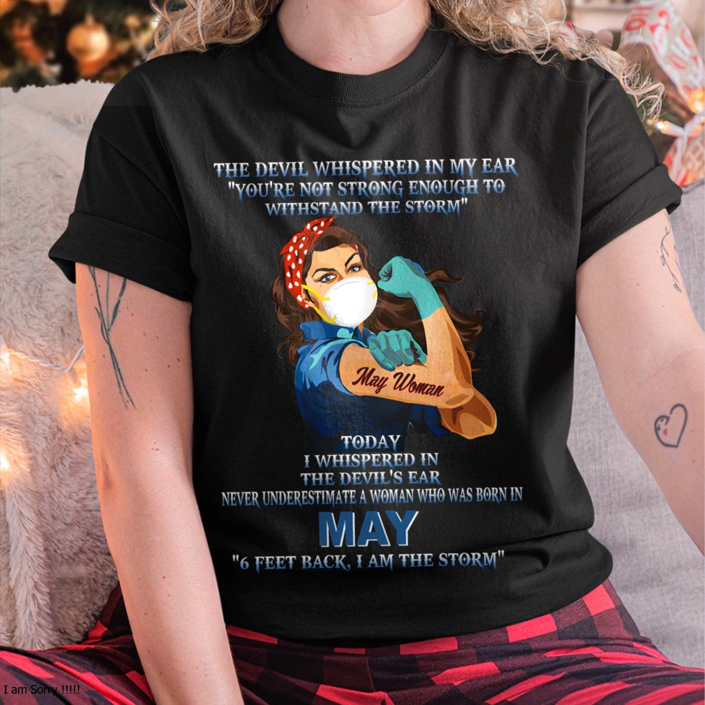Never Underestimate A Woman Born In May – May Woman “I Am The Storm” - FMA / KATE05 (SKU12-322-05)