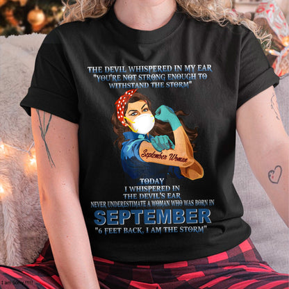 Never Underestimate A Woman Born In September – September Woman “I Am The Storm” - FMA / KATE09 (SKU12-322-09)