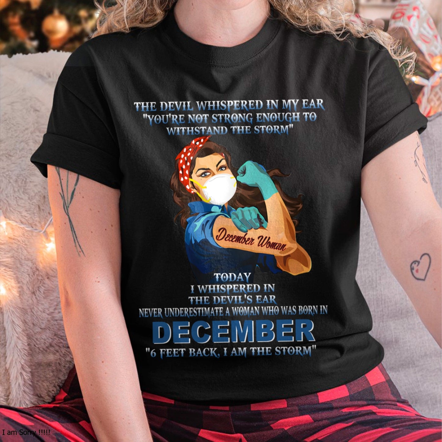 Never Underestimate A Woman Born In December – December Woman “I Am The Storm” - FMA / KATE12 (SKU12-322-12)