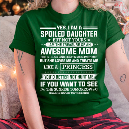 I Get My Attitude From My Freaking Awesome Mom - Gift for Daughter From Mom - KATE00