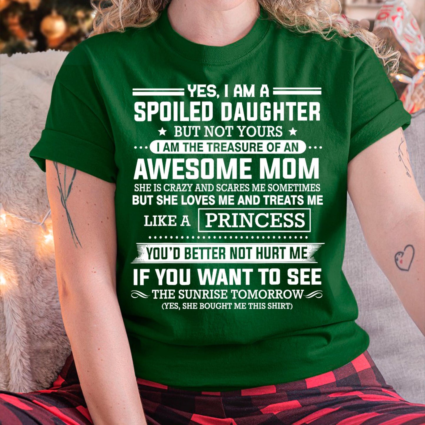I Get My Attitude From My Freaking Awesome Mom - Gift for Daughter From Mom - NIKI00