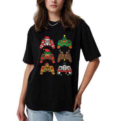 Christmas Gamer Controller Xmas Gaming T-Shirt - Christmas Unisex T-Shirt/Hoodie/Sweatshirt - HNDS00