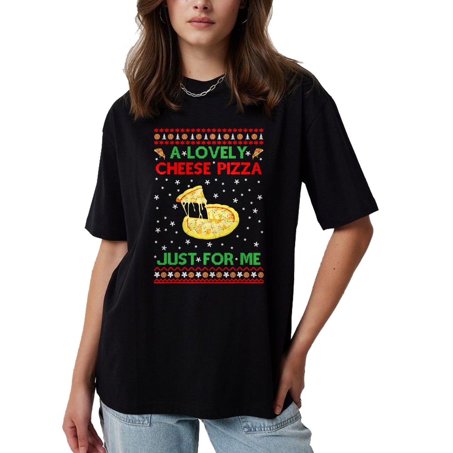 A Lovely Cheese Pizza Shirt Alone Funny Kevin X-Mas Home T-Shirt - Christmas Unisex T-Shirt/Hoodie/Sweatshirt - HNDS00