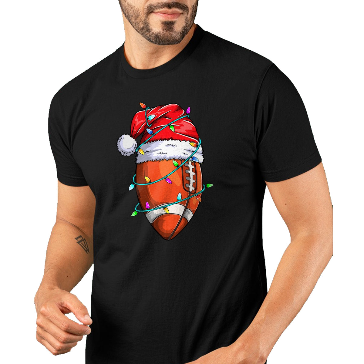 Santa Sports Design For Men Boys Christmas Football Player T-Shirt - Christmas Unisex T-Shirt/Hoodie/Sweatshirt - HNDS00