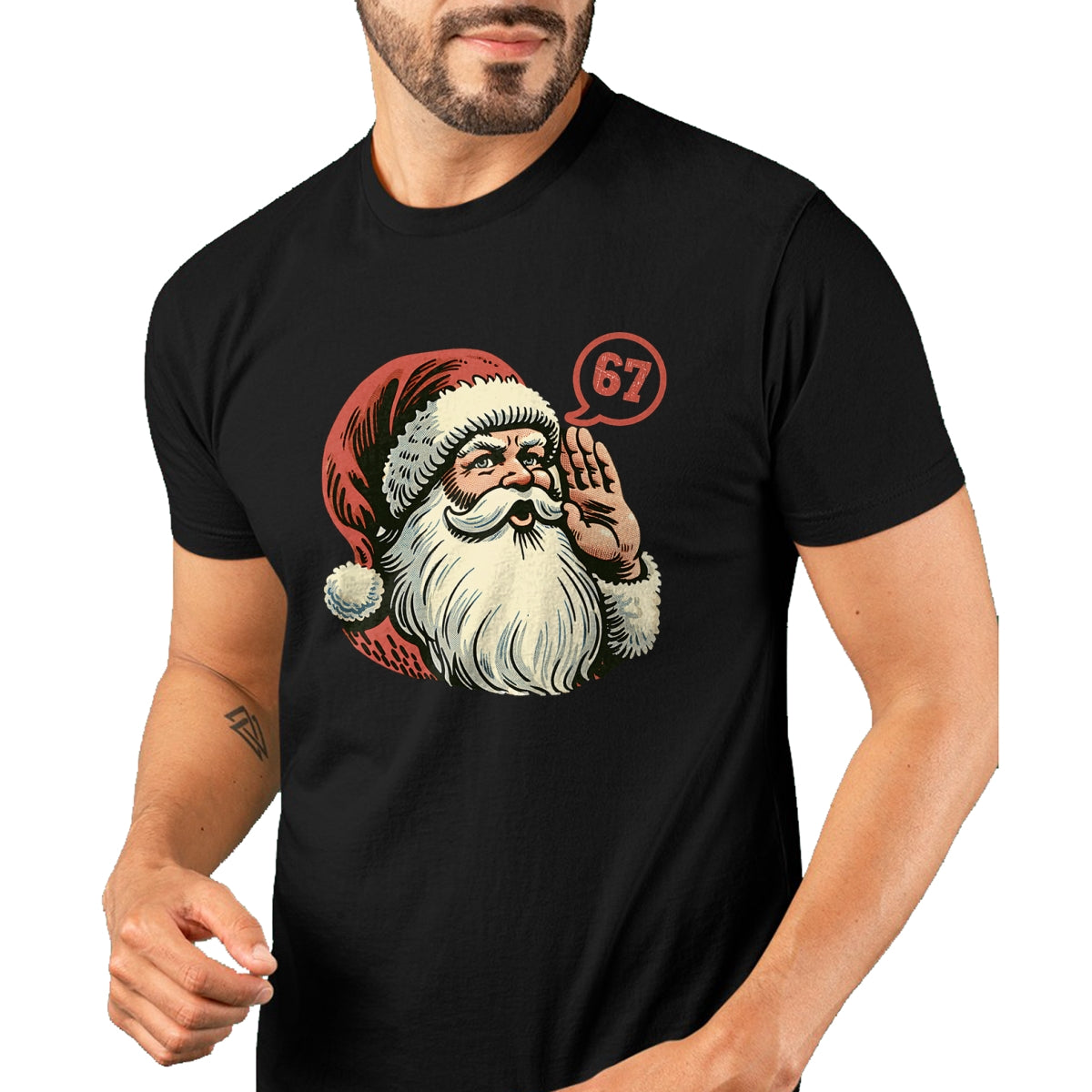 67 Christmas Funny Six Seven Meme Brainrot Santa Claus Boys T-Shirt - Christmas Unisex T-Shirt/Hoodie/Sweatshirt - HNDS00