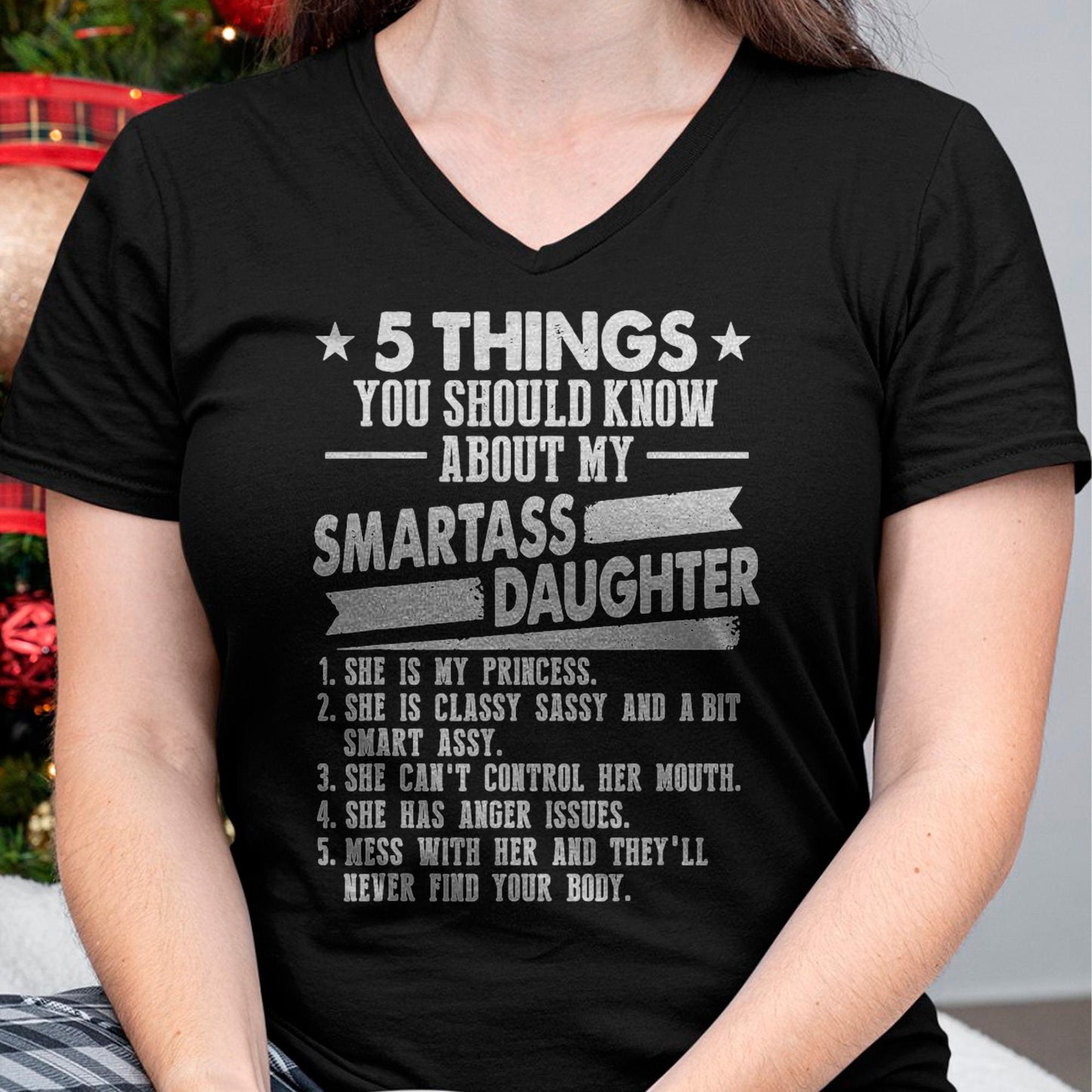 5 Things You Should Know About My Smartass Daughter - Gift for Daughter from Mom - NIKI00